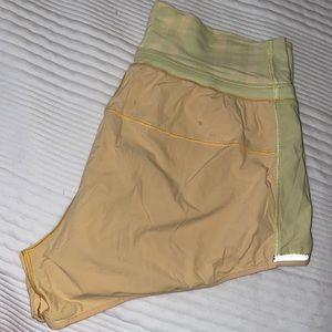 Lululemon yellow shorts